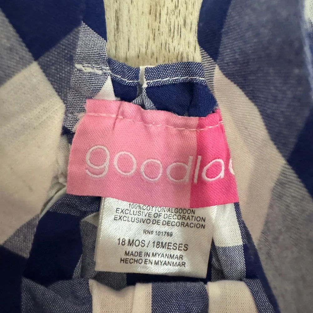Good Lad Blue and White Matching Diaper Cover Set